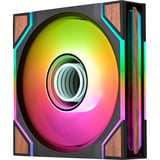 Thermaltake SWAFAN 120 EX INFINITY ARGB Sync PC Cooling Fan Wood Edition, Gehäuselüfter schwarz, 3er-Pack, 120 mm, 124 mm