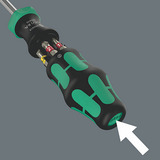Wera Bit-Satz Kraftform Kompakt 27 RA 1 schwarz/grün, 6-teilig, 1/4", mit Ratschenfunktion
