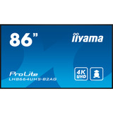 iiyama ProLite LH8664UHS-B2AG, Public Display schwarz (matt), UltraHD/4K, IPS, WiFi, Fernbedienung