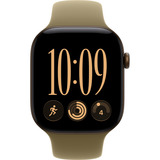 Apple Watch Series 12, Smartwatch bronze, Aluminium, 46 mm, Sportarmband Oliv M/L