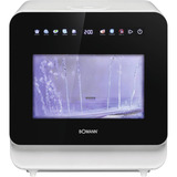 Bomann Tisch-Geschirrspüler TSG 5702 , Spülmaschine weiß/schwarz, mit 5 Liter Wassertank