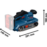 Bosch Professional Akku-Bandschleifer GBS18V-75 Professional solo, 18Volt blau/schwarz, ohne Akku und Ladegerät