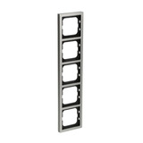 Busch-Jaeger Rahmen fünffach 1725-866K edelstahl, Retail