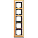 Busch-Jaeger Rahmen fünffach ms/pol Dekor elf weiß, Retail