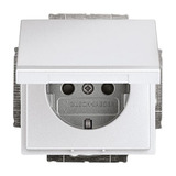 Busch-Jaeger Schutzkontaktsteckdose Einsatz aluminium, Retail