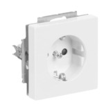 Busch-Jaeger Steckdosen-Einsatz Schutzkontakt Steckdose 2 Pole plus Erde 16 Ampere 250 Volt Typ F weiß (glänzend), Retail