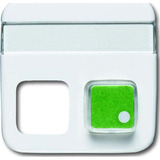 Busch-Jaeger Zentralscheibe mit Beschriftungsfeld, Abdeckung weiß, Retail