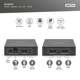 Digitus 4K HDMI Splitter, 1x2 schwarz