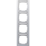 Gira Abdeckrahmen vierfach, Abdeckung aluminium, Retail