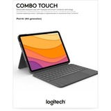 Logitech Combo Touch für iPad Air (4./5. Generation), Tastatur grau, DE-Layout