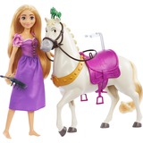 Mattel Disney Prinzessin Rapunzel-Modepuppe und Pferd, Spielfigur 