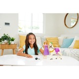 Mattel Disney Prinzessin Rapunzel-Modepuppe und Pferd, Spielfigur 