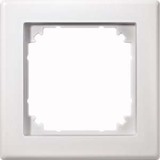 Merten Rahmen einfach polarweiß, Typ 484119, Thermoplast, Schutzart IP20, Maße 80,5 x 80,5 x 10,1 mm weiß (matt), Retail