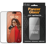 PanzerGlass Ceramic Displayschutz Ultra-Wide Fit, Schutzfolie transparent, iPhone 15 Pro, EasyAligner