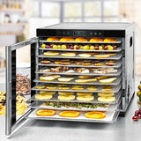 Rommelsbacher Dörrautomat DA 1050 edelstahl/schwarz, 1.100 Watt, Dörrfläche 39,4cm x 38cm pro Ebene
