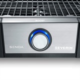 Severin eBBQ Elektrogrill SENOA BOOST schwarz/edelstahl, 3.000 Watt, mit BoostZone