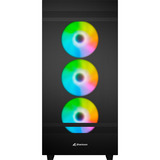 Sharkoon Rebel C50 RGB Generalüberholt, Tower-Gehäuse schwarz, Gehärtetes Glas