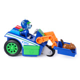 Spin Master Paw Patrol - Search & Rescue: Rockys Recycling-Fahrzeug mit 2 Figuren, Spielfahrzeug 