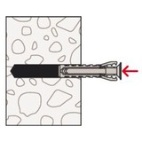 fischer Dübel SX Plus 12x60 im Eimer hellgrau, 350 Stück