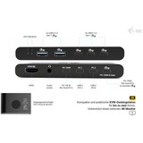 i-tec KVM HDMI Docking Station, Dockingstation schwarz, 2 Ausgangsgeräte, Power Delivery 2x 100W, HDMI