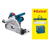 Bosch Handkreissägen- Set GKT 55 GCE blau/schwarz, L-BOXX, 1.400 Watt