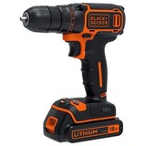 BLACK+DECKER Akku-Bohrschrauber BDCDC18K, 18Volt schwarz/orange, Li-Ion-Akku 1,5Ah, im Koffer