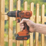 BLACK+DECKER Akku-Bohrschrauber BDCDD18N, 18Volt orange/schwarz, ohne Akku und Ladegerät