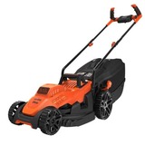 BLACK+DECKER Rasenmäher BEMW461BH-QS, 34cm orange/schwarz, 1.400 Watt