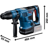 Bosch Akku-Bohrhammer BITURBO GBH 18V-36 C Professional solo blau/schwarz, ohne Akku und Ladegerät, Bluetooth Modul, im Koffer