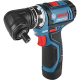 Bosch Akku-Bohrschrauber GSR 12V-15 FC Professional, 12Volt blau/schwarz, 2x Li-Ionen Akku 2,0Ah, in L-BOXX