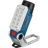 Bosch Akku-Lampe GLI DeciLED 12V/10,8V-Li, Arbeitsleuchte blau, ohne Akku und Ladegerät