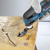 Bosch Akku-Multi-Cutter GOP 12V-28 Professional, Multifunktions-Werkzeug blau/schwarz, ohne Akku und Ladegerät, L-BOXX