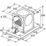 Bosch CleanAir Umluftmodul DIZ0JC5D0, Umrüst-Set edelstahl