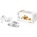 Bosch Durchlaufschnitzler VeggieLove Set, Zerkleinerer weiß, für MUM Serie 2, MUM Serie 4, MUM 5