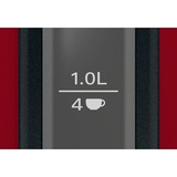 Bosch Home Wasserkocher DesignLine TWK3P424 rot/grau, 1,7 Liter