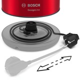 Bosch Home Wasserkocher DesignLine TWK3P424 rot/grau, 1,7 Liter