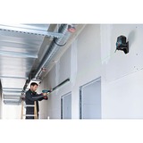 Bosch Kombilaser GCL 2-15 G, Kreuzlinienlaser blau/schwarz, mit grünen Laserlinien, roten Lotpunkten