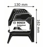 Bosch Kombilaser GCL 2-15 Professional, Kreuzlinienlaser blau/schwarz, Schutztasche