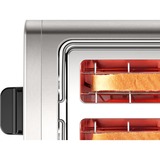 Bosch Kompakt-Toaster DesignLine TAT3P420DE edelstahl/schwarz, 970 Watt, für 2 Scheiben Toast