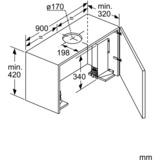 Bosch Montage-Set DSZ4920, Befestigung/Montage 90 cm Oberschrank