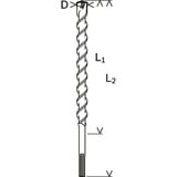 Bosch PRO SDS max-7 Hammerbohrer, Ø 40mm Arbeitslänge 1.200mm