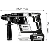 Bosch Professional Akku-Bohrhammer GBH 18V-26 Professional solo blau/schwarz, ohne Akku und Ladegerät