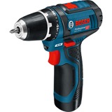 Bosch Professional Akku-Bohrschrauber GSR 12V-15 Professional, 12 Volt blau/schwarz, 2x Li-Ionen Akku 2,0Ah