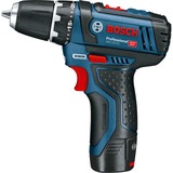 Bosch Professional Akku-Bohrschrauber GSR 12V-15 Professional, 12 Volt blau/schwarz, 2x Li-Ionen Akku 2,0Ah