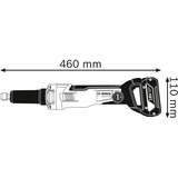 Bosch Professional Akku-Geradschleifer GGS 18V-23 PLC Professional solo, 18Volt blau/schwarz, ohne Akku und Ladegerät, in L-BOXX