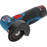 Bosch Professional Akku-Winkelschleifer GWS 12V-76 Professional, 12Volt blau/schwarz, 2x Li-Ionen Akku 2,0Ah
