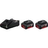 Bosch Professional PRO Starter-Set 18V (2x GBA 18V 4,0Ah + GAL 18V-40 Professional), Ladegerät schwarz, 2x Akku + Ladegerät, AMPShare Alliance