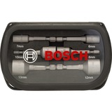 Bosch Steckschlüsseleinsatz-Set, 6-teilig 6 - 13mm, in Kunststoff-Box