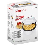 Clatronic Waffelautomat WA 3491, Waffeleisen weiß, 1.200 Watt