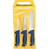 DICK ErgoGrip Messersatz, 3-teilig blau, Blockmesser, 2 Ausbeinmesser